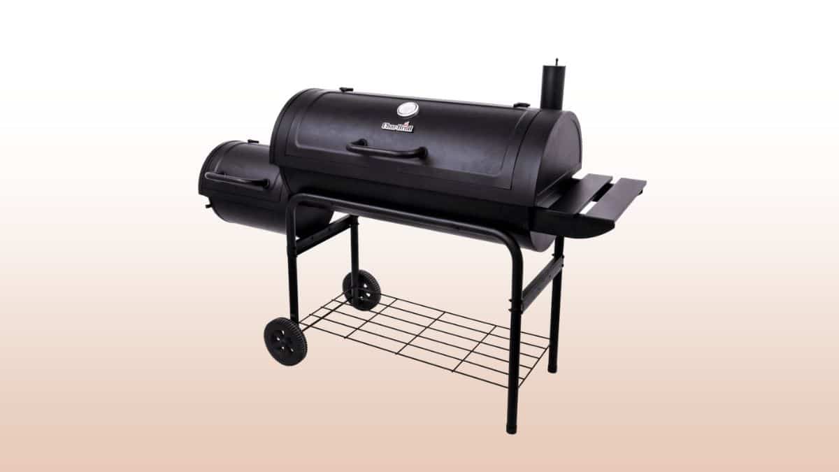 char-broil american gourmet offset smoker isolated