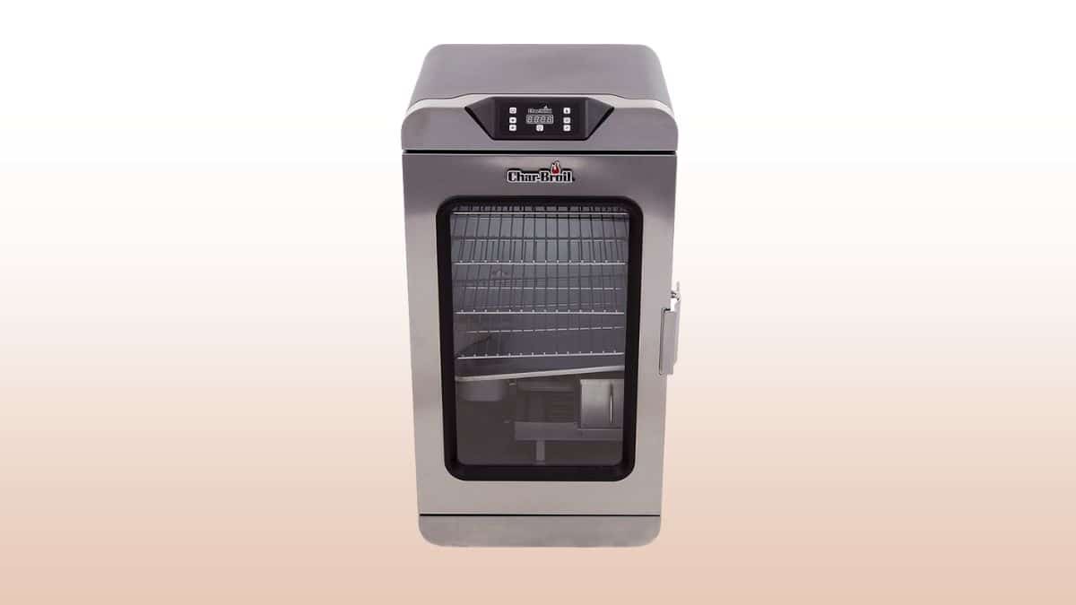 char broil deluxe electric smoker isolated