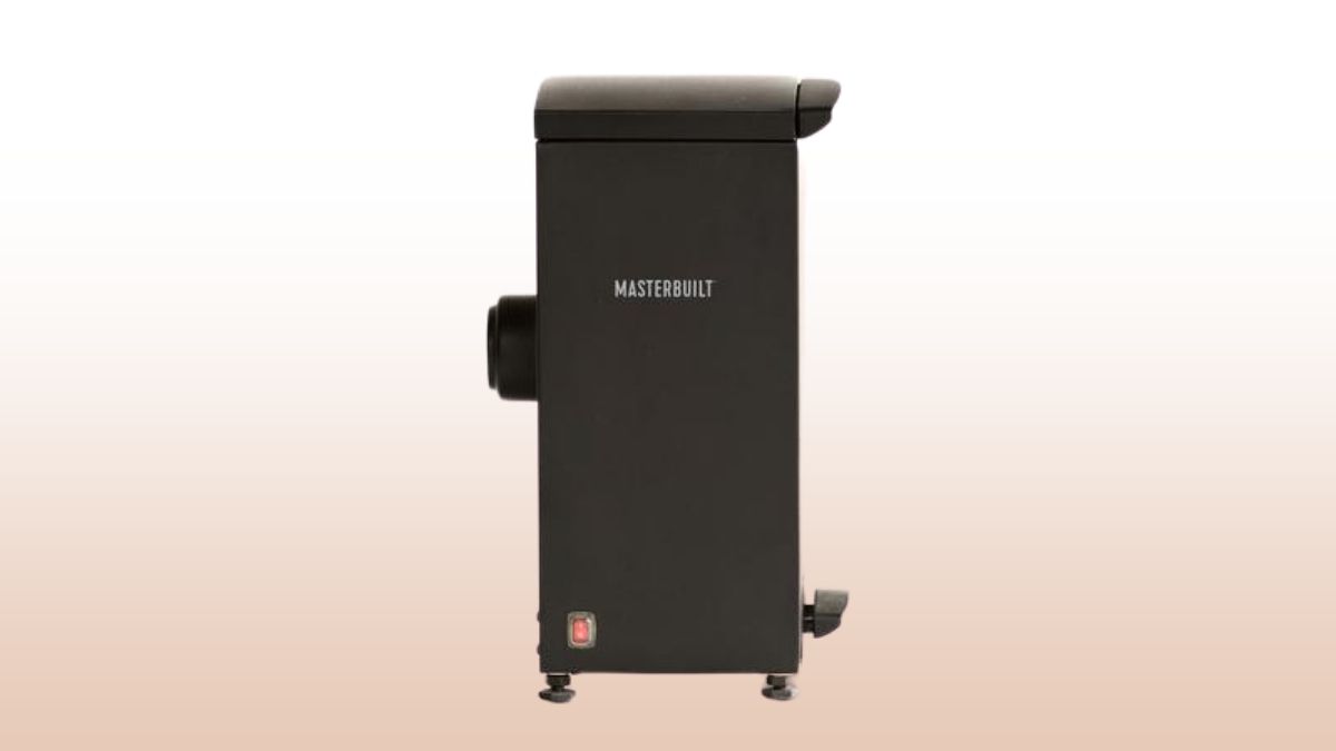 masterbuilt slow cold smoker isolated on beige and white