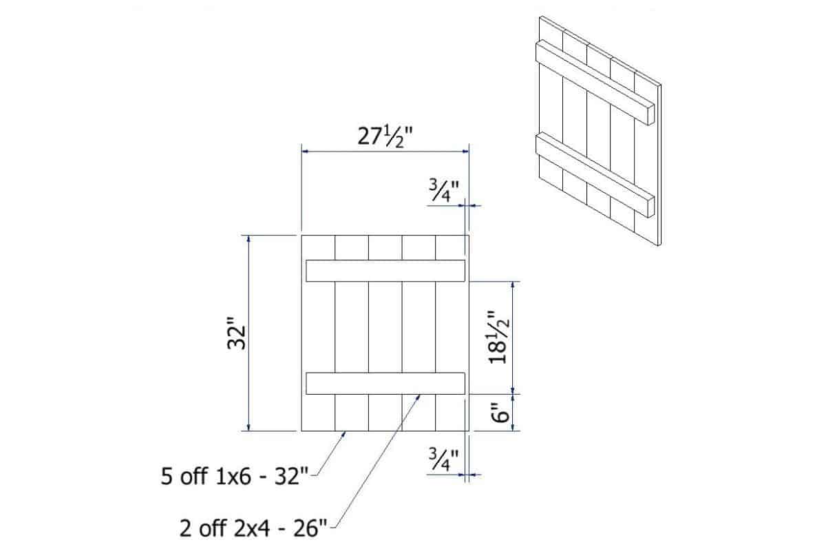 Cupboard Door Drawing