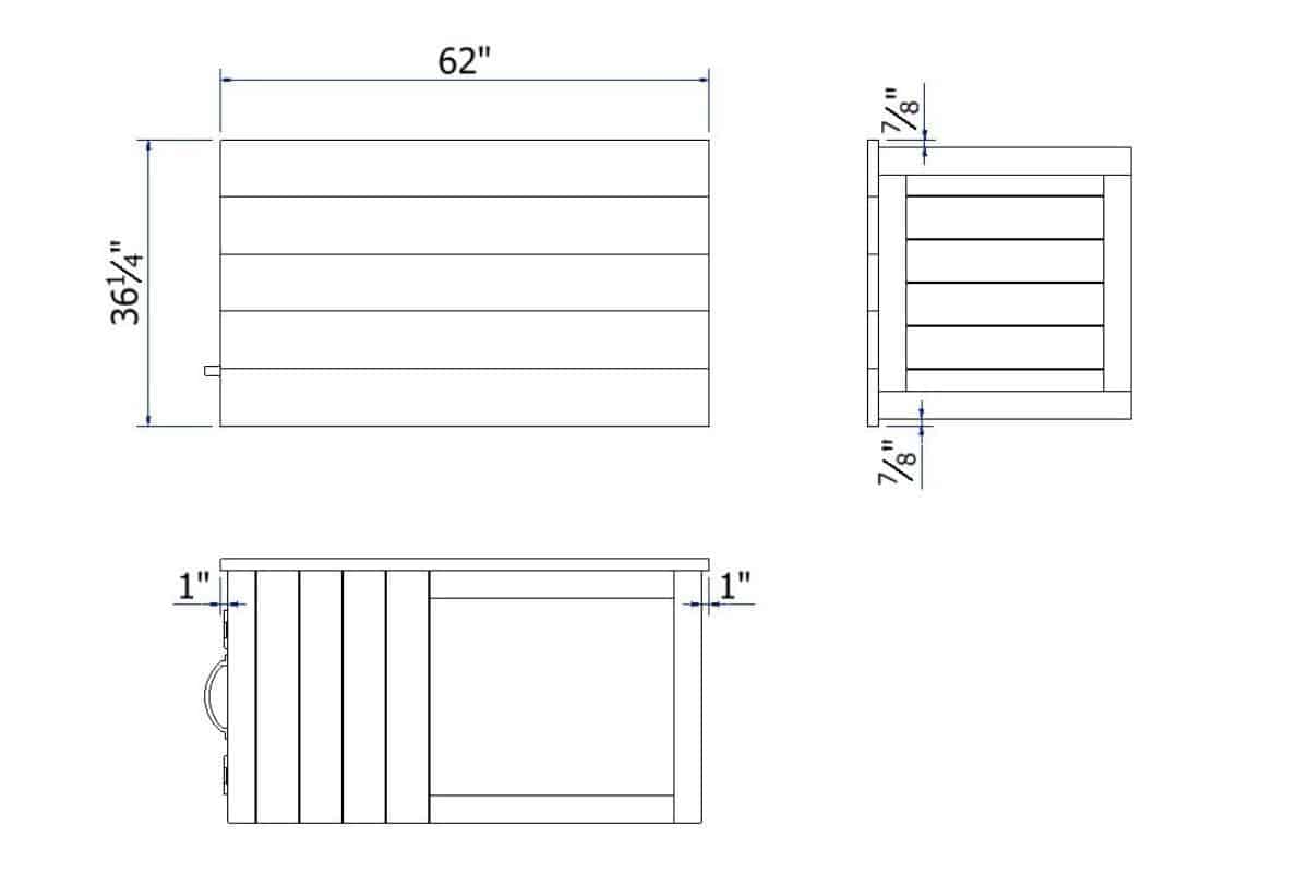 Weber grill cart Worktop blueprints with dimensions