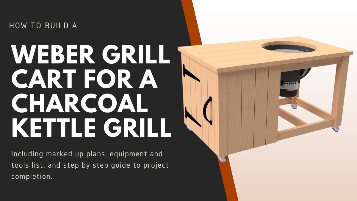 weber grill cart next to text describing the article contents